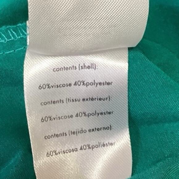 WeWoreWhat Teal Green Tie Shoulder V-Neck Elasticized Back Camisole Tank Top M - Picture 4 of 4